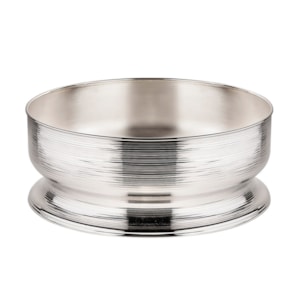 Centro de Mesa Spin Médio Prata St. James - 33cm