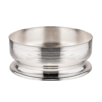 Centro de Mesa Spin Médio Prata St. James - 33cm