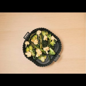 Cesta Air Fryer Quadrada 19,5x4,5cm Maxwell Williams Preto