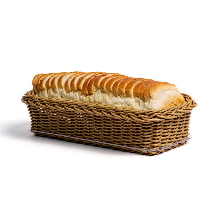 Cesta Pão de Forma em Vime Caramelo Itacaré - 35cm - Madel Home