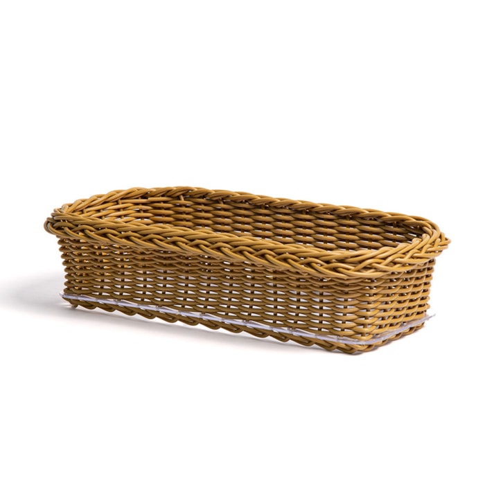Cesta Pão de Forma em Vime Caramelo Itacaré - 35cm - Madel Home
