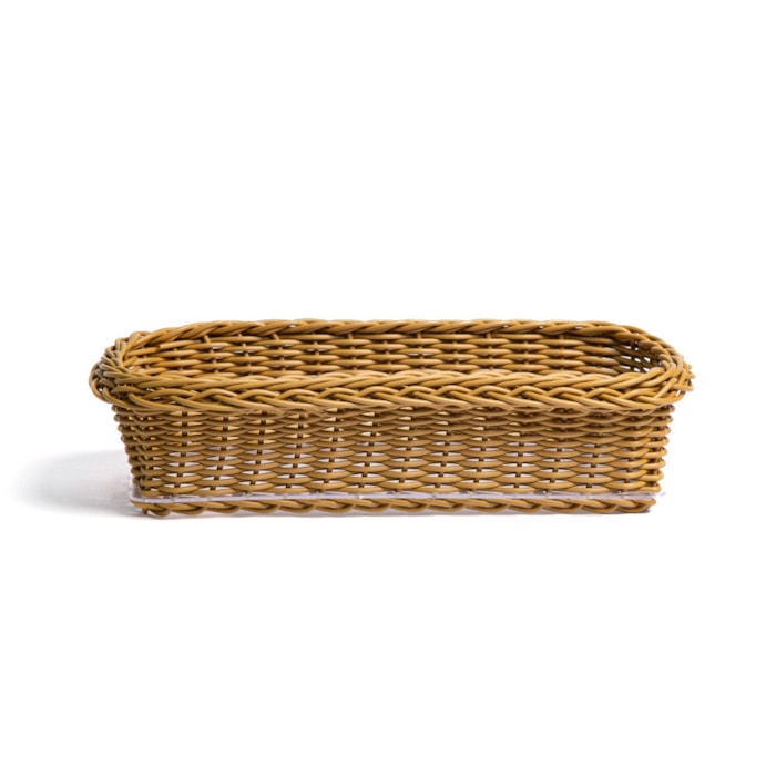 Cesta Pão de Forma em Vime Caramelo Itacaré - 35cm - Madel Home