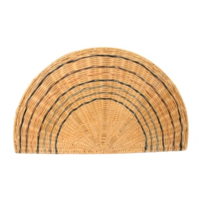 Cesto de Brinquedos de Rattan Arco-Íris