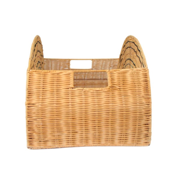 Cesto de Brinquedos de Rattan Arco-Íris - Madel Home