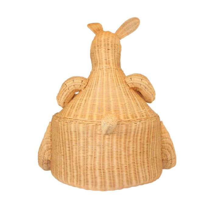 Cesto de Brinquedos de Rattan Canguru - Madel Home