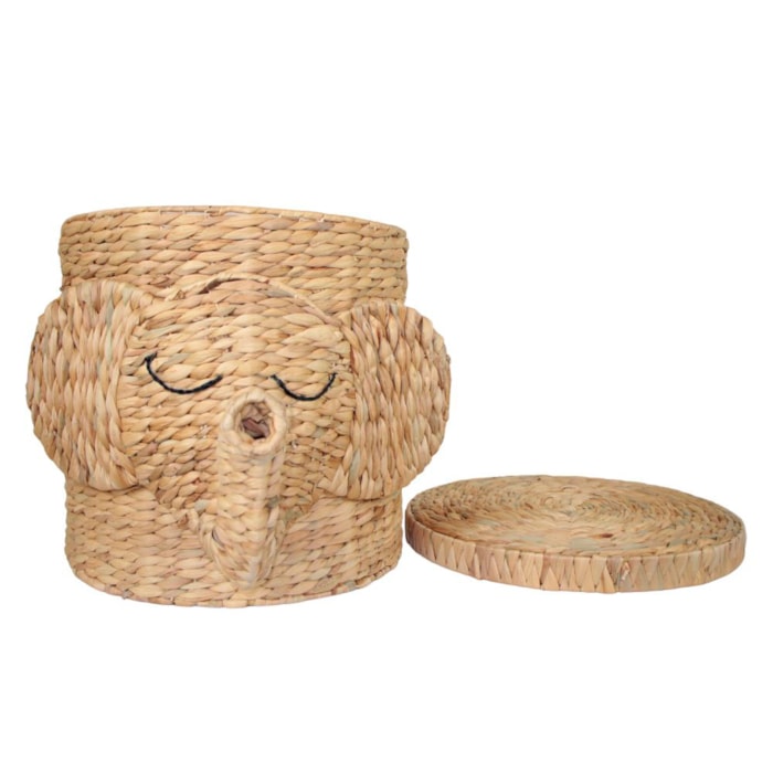 Cesto de Brinquedos de Rattan Elefante - Madel Home