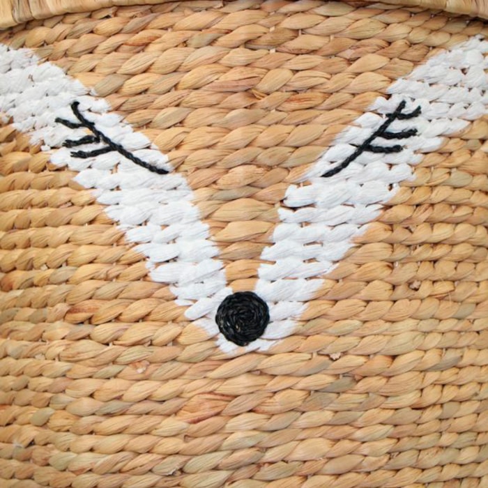 Cesto de Brinquedos de Rattan Raposa Pintada - Madel Home