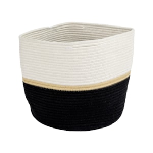Cesto Organizador Decorativo Duo em Poliéster - 26cm