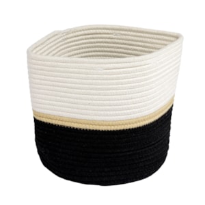 Cesto Organizador Decorativo Duo em Poliéster - 26cm