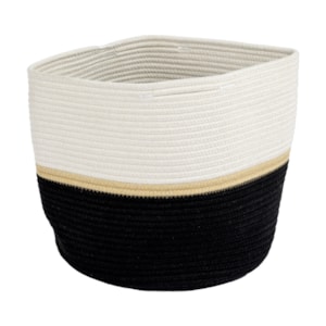 Cesto Organizador Decorativo Duo em Poliéster - 30cm