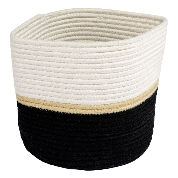 Cesto Organizador Decorativo Duo em Poliéster - 30cm - Madel Home