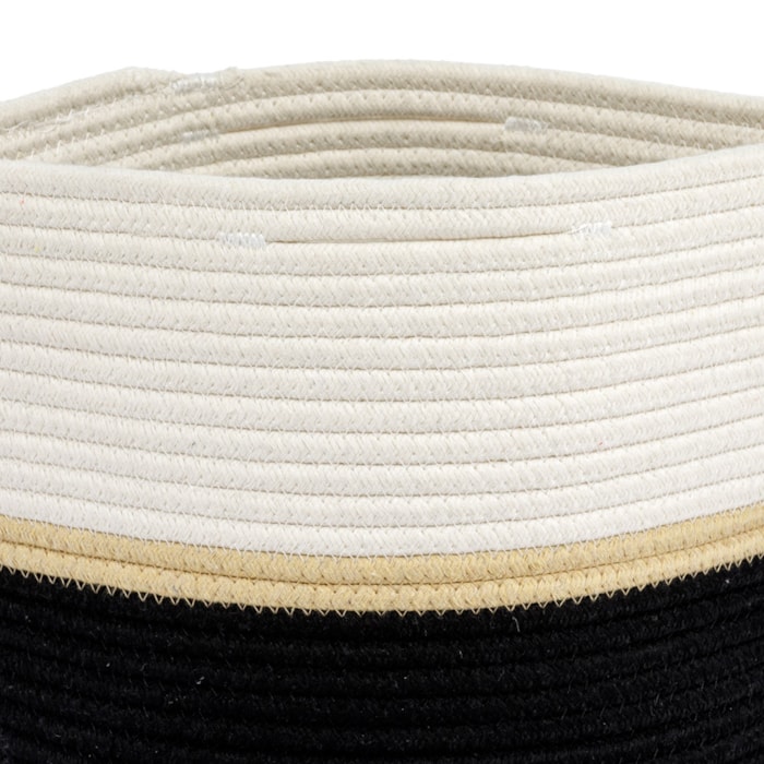 Cesto Organizador Decorativo Duo em Poliéster - 30cm - Madel Home