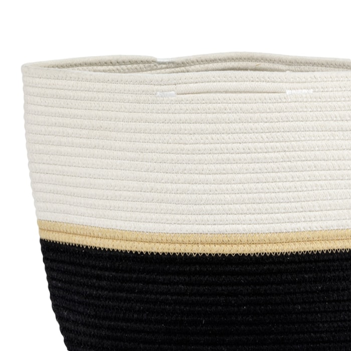 Cesto Organizador Decorativo Duo em Poliéster - 30cm - Madel Home