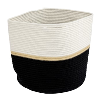 Cesto Organizador Decorativo Duo em Poliéster - 35cm