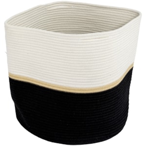 Cesto Organizador Decorativo Duo em Poliéster - 40cm