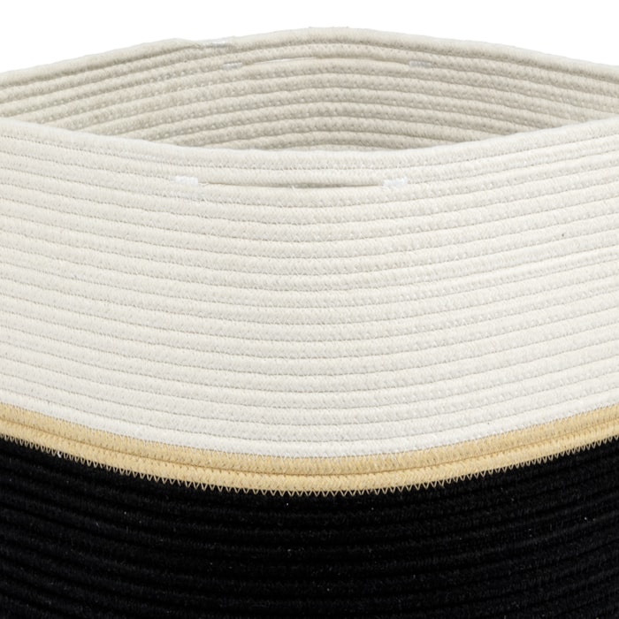 Cesto Organizador Decorativo Duo em Poliéster - 40cm - Madel Home