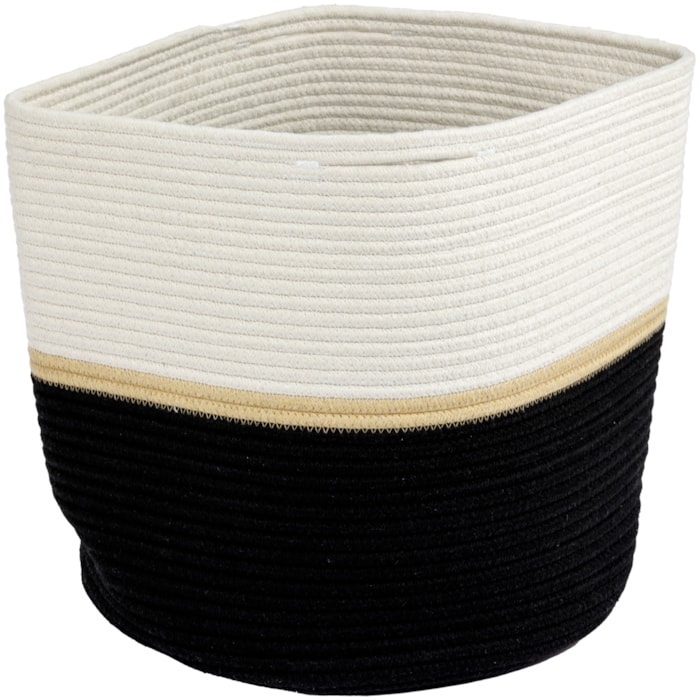 Cesto Organizador Decorativo Duo em Poliéster - 40cm - Madel Home