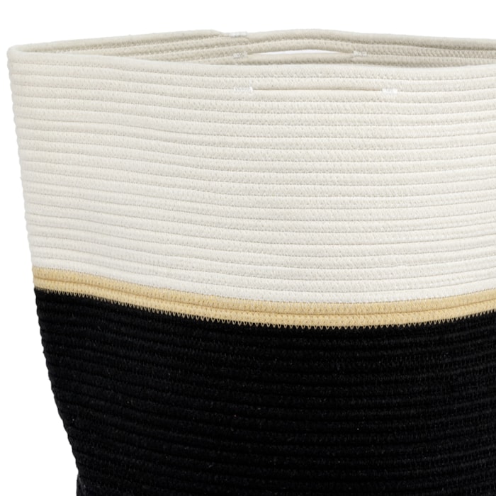 Cesto Organizador Decorativo Duo em Poliéster - 40cm - Madel Home