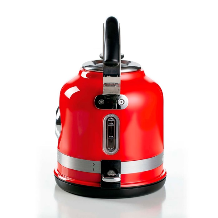 Chaleira Elétrica 1.7L 1850W Aço Inox Ariete Vermelho - 220V - Madel Home
