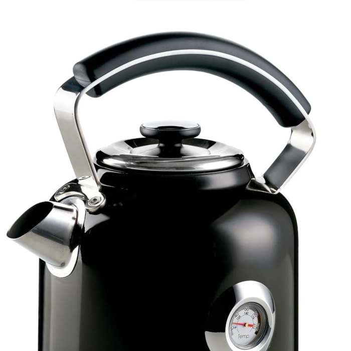 Chaleira Elétrica Moderna Preta 1500W 1,7L Ariete - 127V - Madel Home