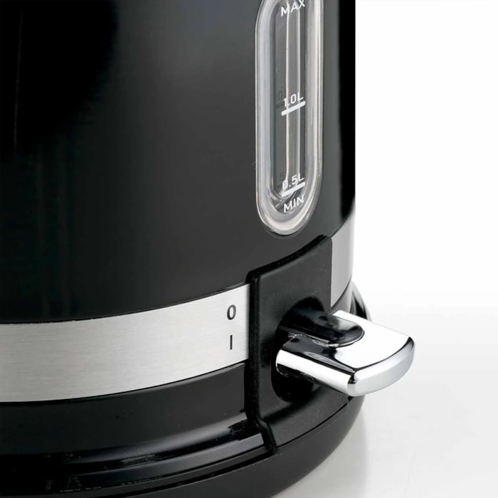 Chaleira Elétrica Moderna Preta 1500W 1,7L Ariete - 127V - Madel Home