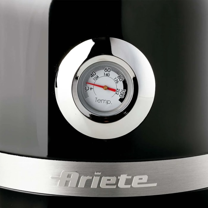 Chaleira Elétrica Moderna Preta 1850W 1,7L Ariete - 220V - Madel Home