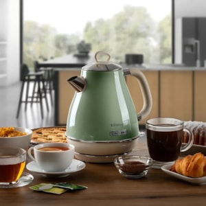 Chaleira Elétrica Vintage 1500W 1,7L Verde Ariete - 127V