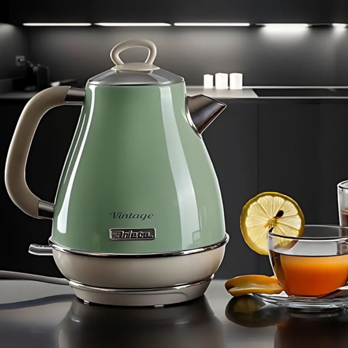 Chaleira Elétrica Vintage 1500W 1,7L Verde Ariete - 127V - Madel Home