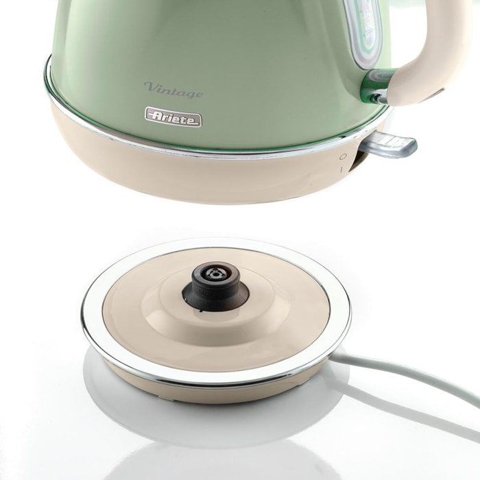 Chaleira Elétrica Vintage 1850W 1,7L Verde Ariete - 220V - Madel Home