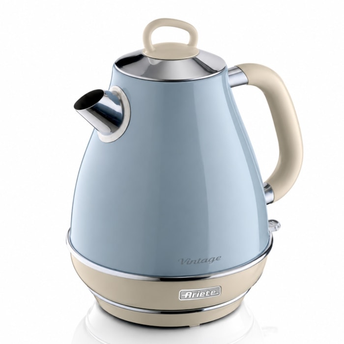Chaleira Elétrica Vintage Azul 1500W 1,7L Ariete - 127V - Madel Home