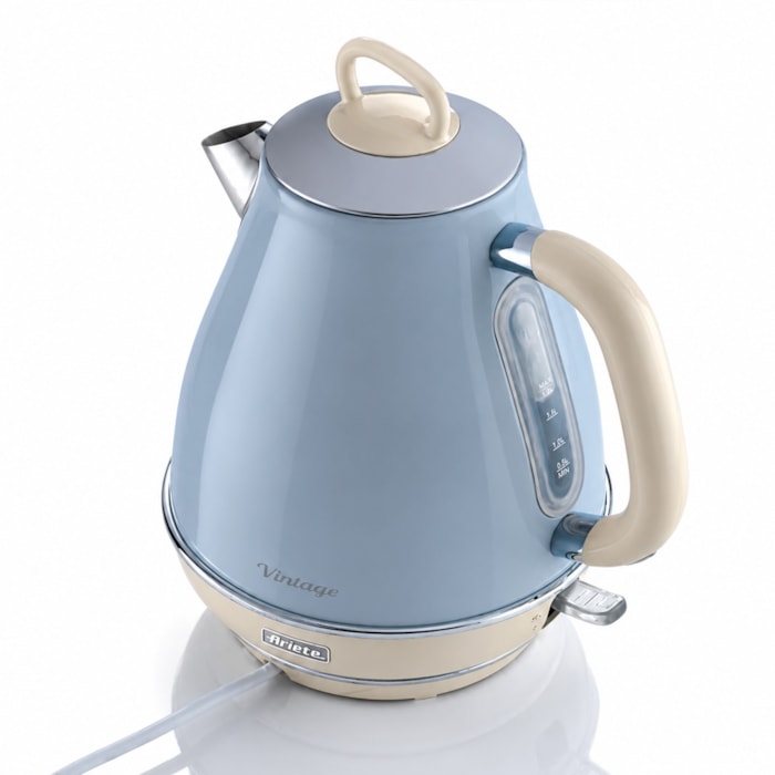 Chaleira Elétrica Vintage Azul 1500W 1,7L Ariete - 127V - Madel Home