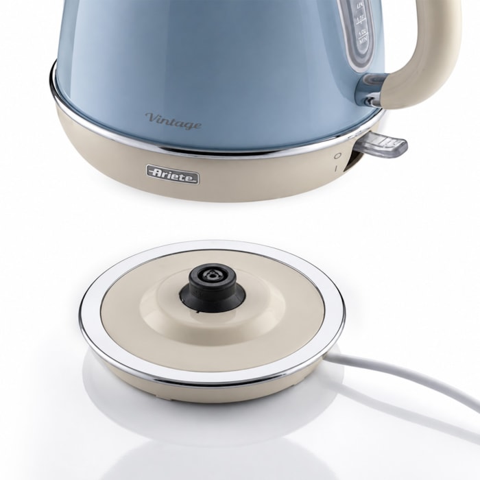 Chaleira Elétrica Vintage Azul 1850W 1,7L Ariete - 220V - Madel Home