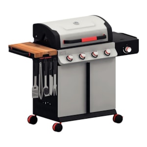 Churrasqueira a Gás TGP-6000 em Aço Inox com Queimador e Utensílios Tramontina