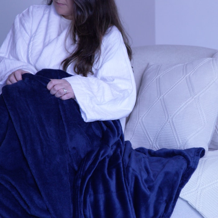 Cobertor Blanket 300 Casal Toque de Seda Blue Night Kacyumara - Madel Home
