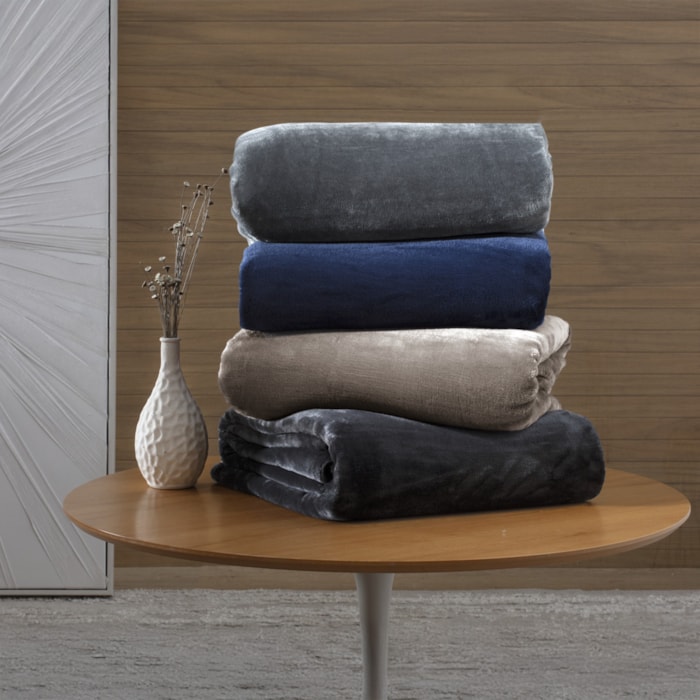 Cobertor Blanket 300 Casal Toque de Seda Blue Night Kacyumara - Madel Home