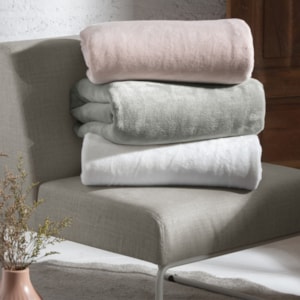 Cobertor Blanket 300 King Toque de Seda Branco Kacyumara