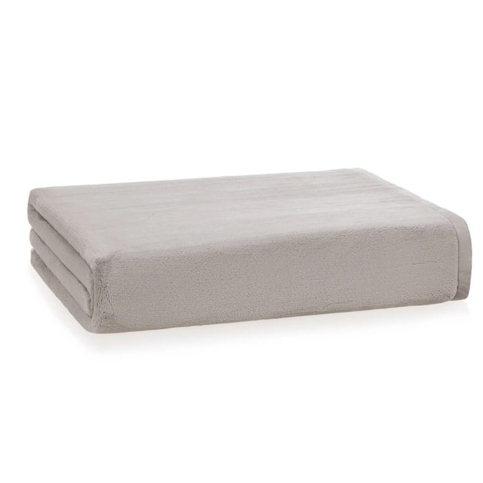 Cobertor Nales Queen Microfibra Aveludado Cenere Trussardi - Madel Home