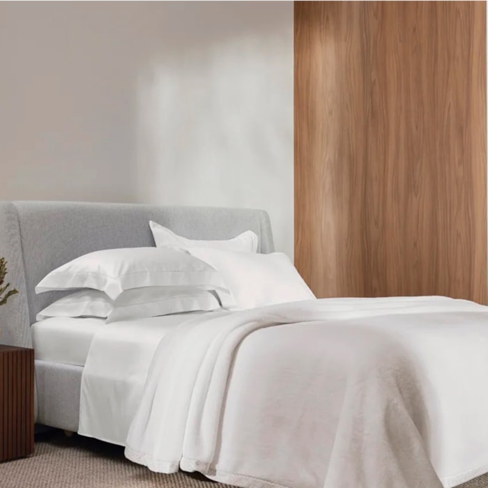 Cobertor Piemontesi Casal Microfibra Branco Trussardi - Madel Home