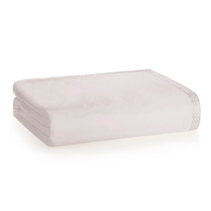 Cobertor Piemontesi Casal Microfibra Branco Trussardi - Madel Home