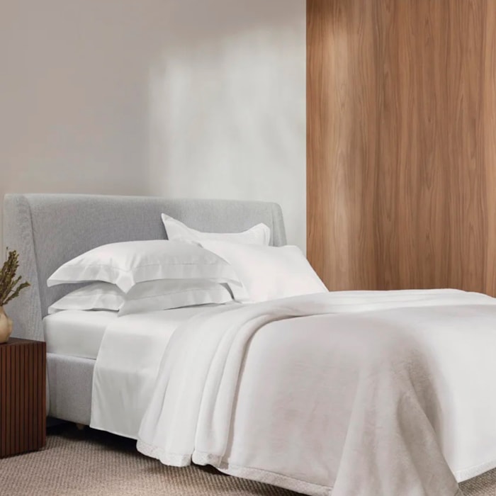 Cobertor Piemontesi King Microfibra Branco Trussardi - Madel Home