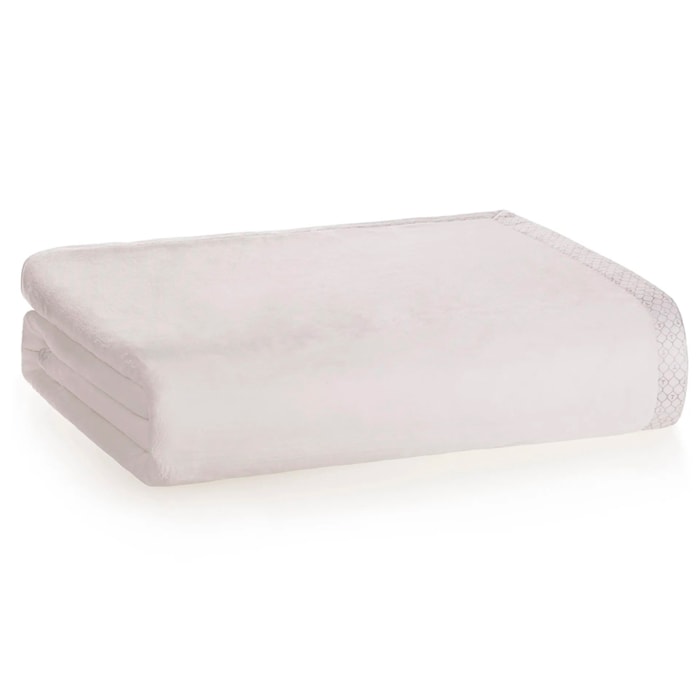 Cobertor Piemontesi King Microfibra Branco Trussardi - Madel Home