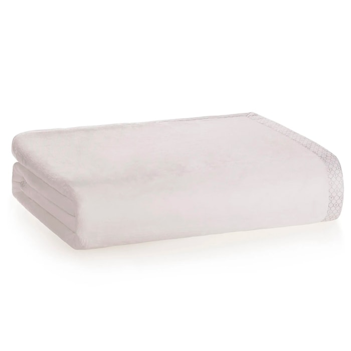 Cobertor Piemontesi Queen Microfibra Branco Trussardi - Madel Home