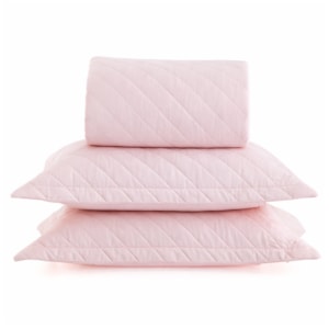 Cobre Leito Casal 100% Algodão 200 Fios Rose Vida Bela Kacyumara