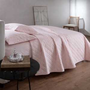 Cobre Leito Casal 100% Algodão 200 Fios Rose Vida Bela Kacyumara