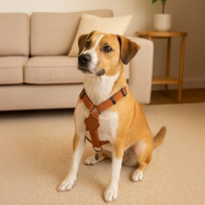 Coleira Peitoral Pet Solids Marrom M