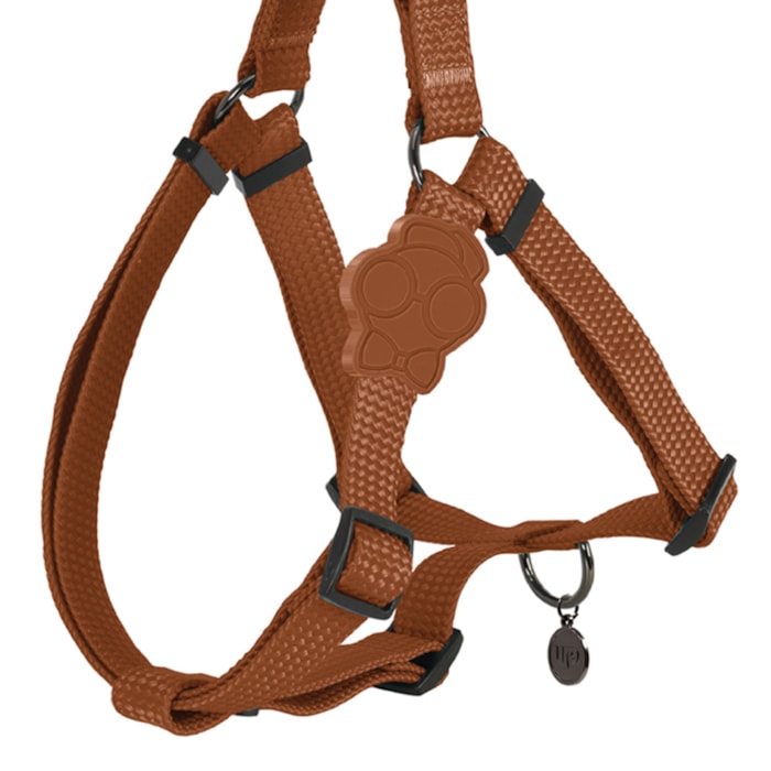Coleira Peitoral Pet Solids Marrom M - Madel Home