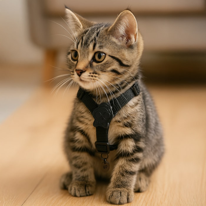 Coleira Peitoral Pet Solids Preto P - Madel Home