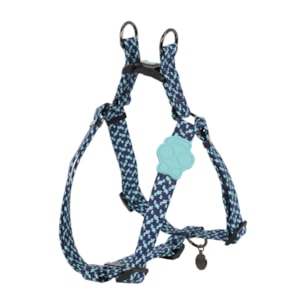 Coleira Peitoral Pet Vivid Azul M