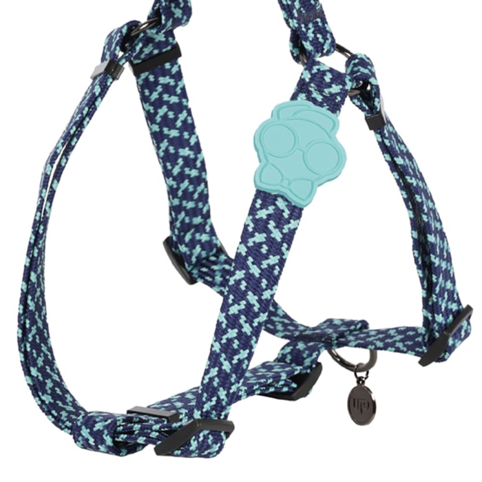 Coleira Peitoral Pet Vivid Azul PP - Madel Home