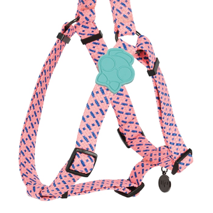Coleira Peitoral Pet Vivid Rosa PP - Madel Home